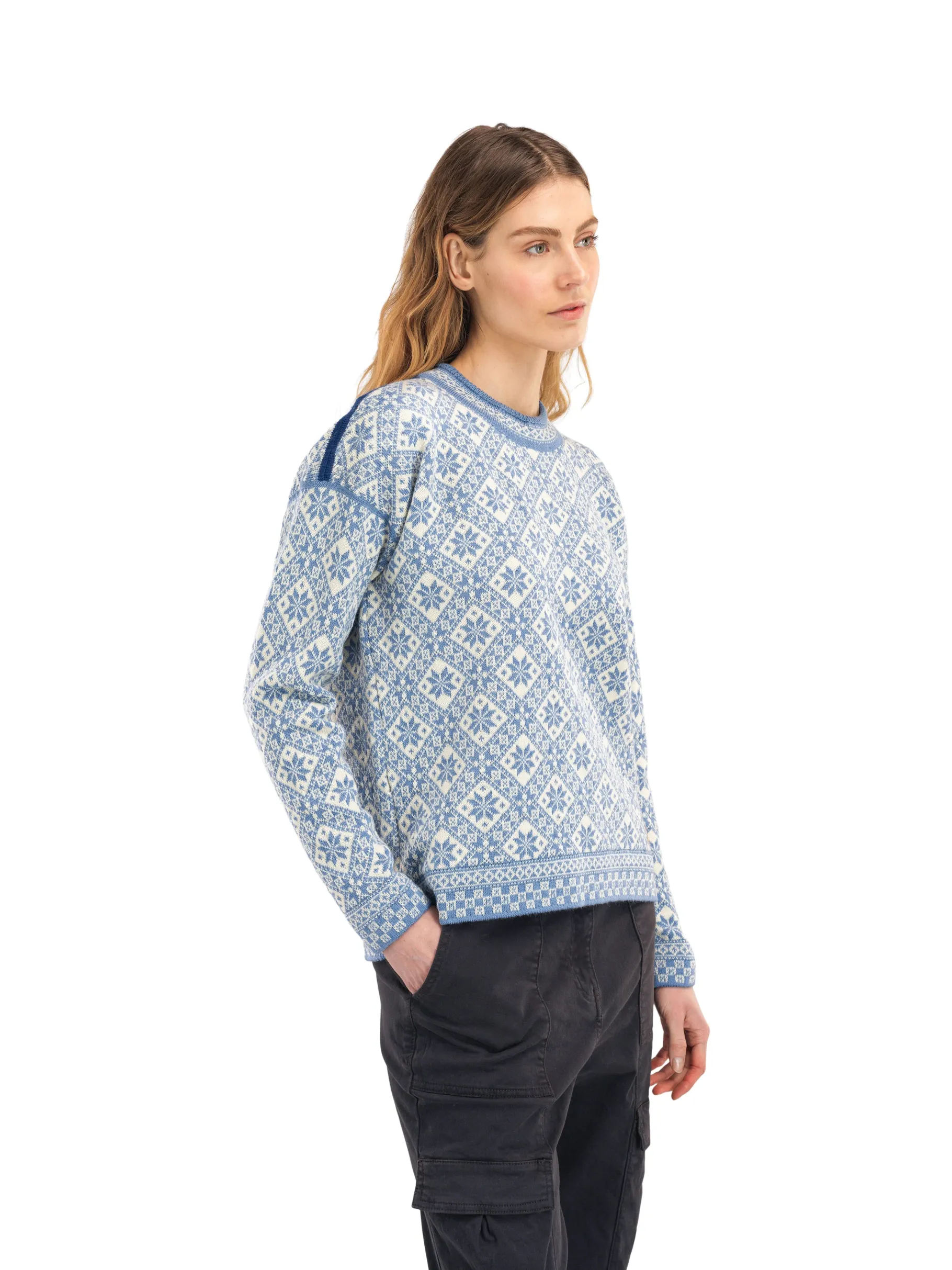 Store Bjoroy Women's Sweater - Norwegian Wool Women Round Neck