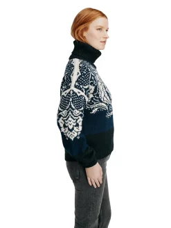 Fashion Blomdalen Women's Sweater Women Turtle-Neck