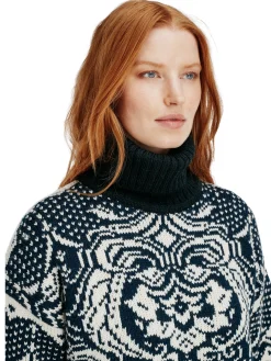 Fashion Blomdalen Women's Sweater Women Turtle-Neck