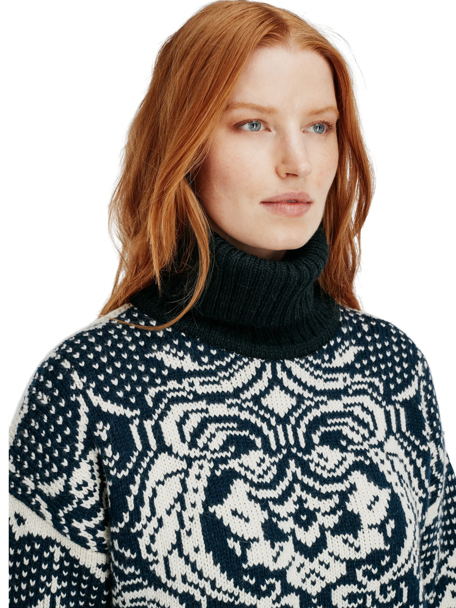 Fashion Blomdalen Women's Sweater Women Turtle-Neck