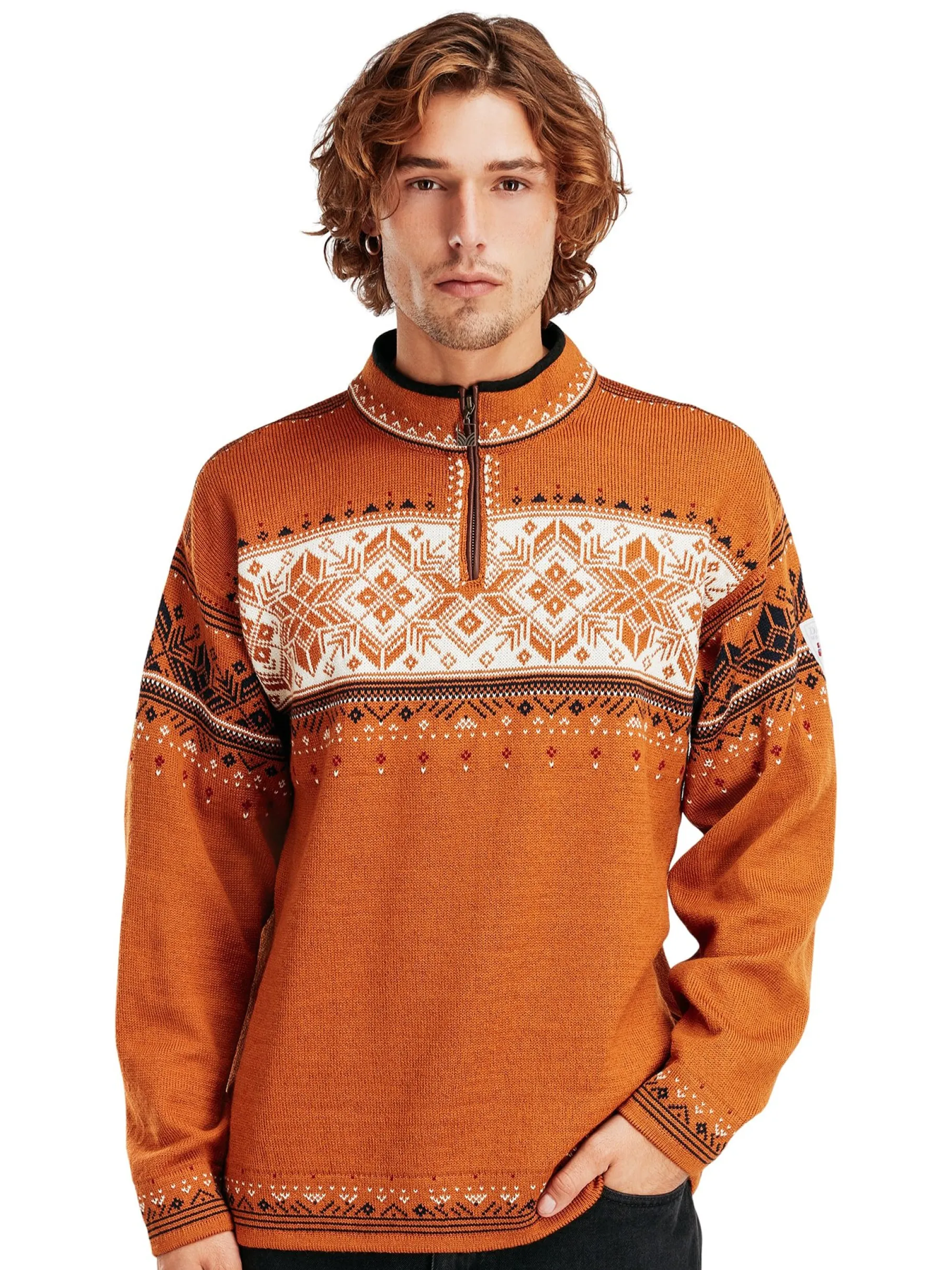 New Blyfjell Men's Knit Sweater Men Half-Zip