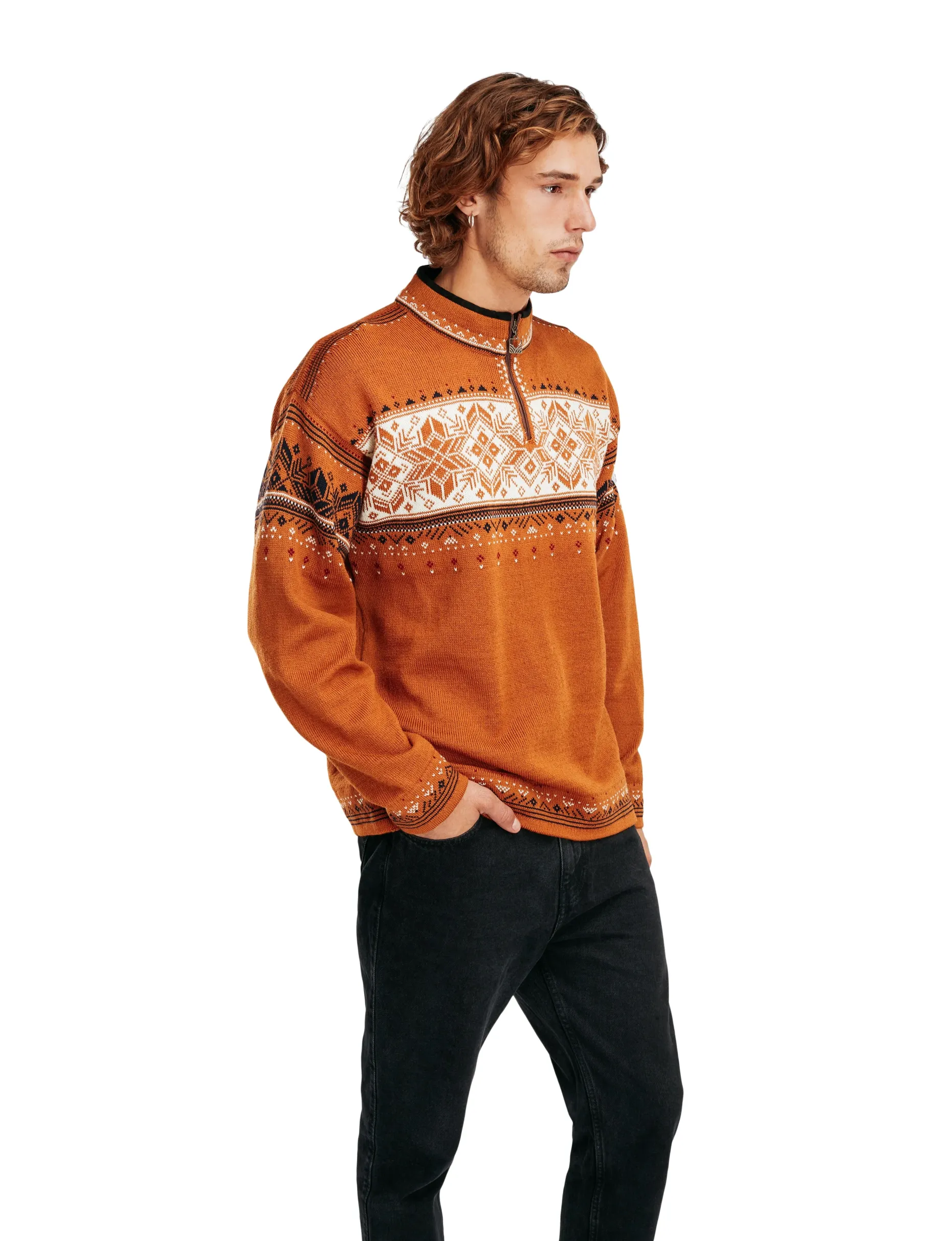 New Blyfjell Men's Knit Sweater Men Half-Zip