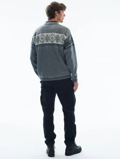 New Blyfjell Men's Knit Sweater Men Half-Zip
