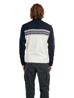 Best Sale Dalestolen Men's Merino Wool Sweater Men Half-Zip