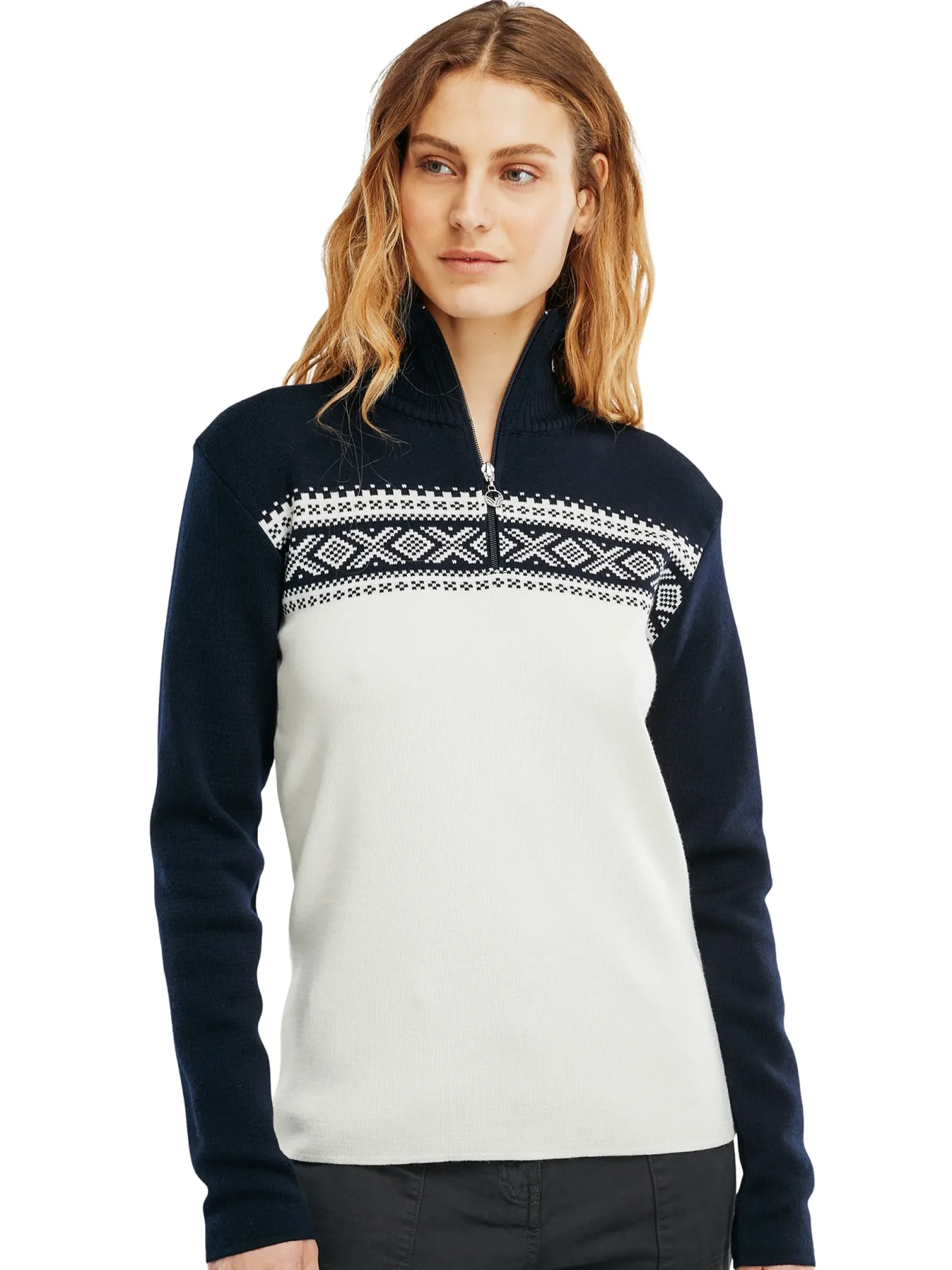 Discount Dalestolen Women's Merino Wool Sweater Women Half-Zip