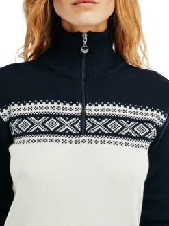 Discount Dalestolen Women's Merino Wool Sweater Women Half-Zip