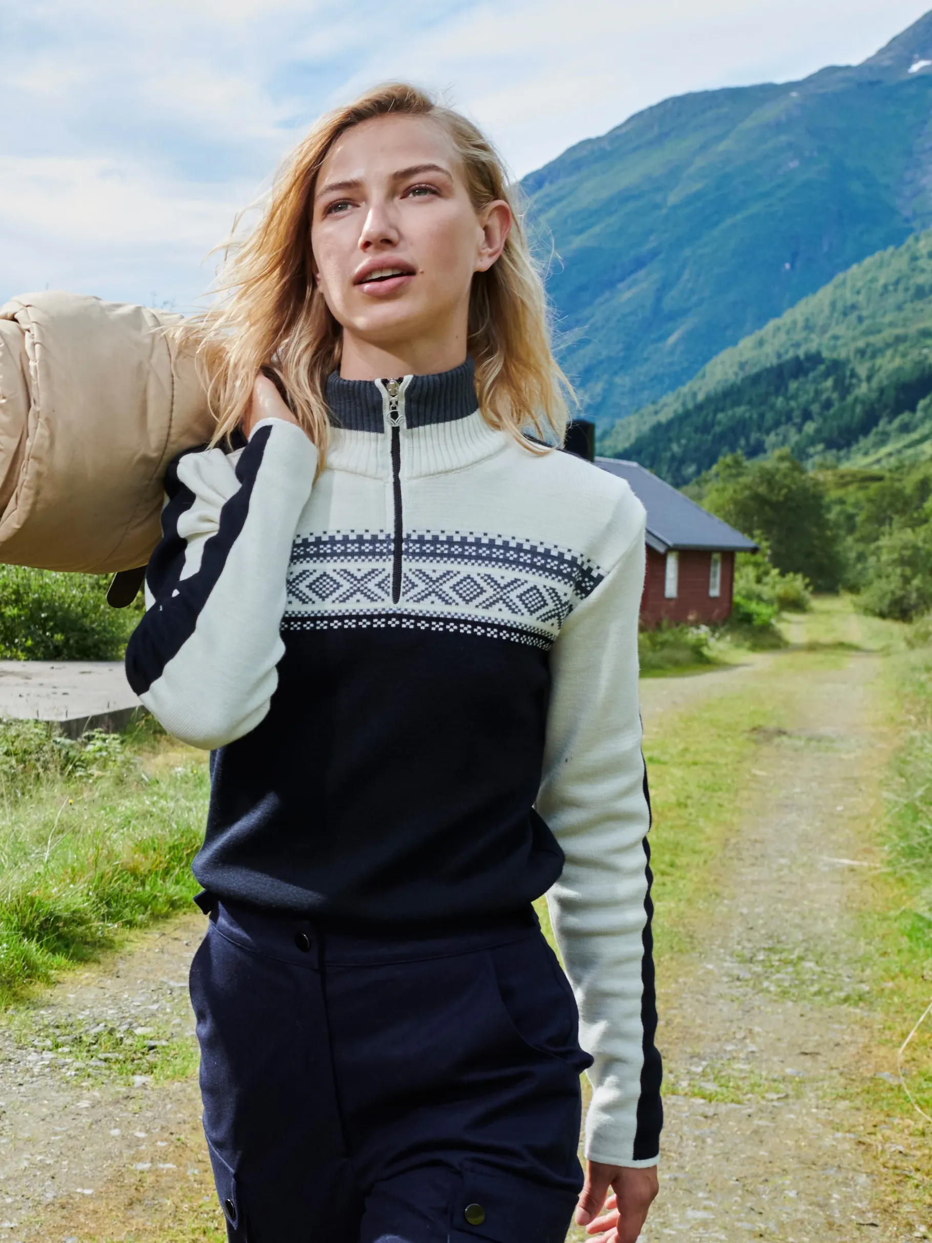 Sale Dystingen Women's Merino Wool Sweater Women Half-Zip