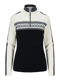 Sale Dystingen Women's Merino Wool Sweater Women Half-Zip