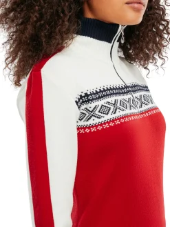 Discount Dystingen Women's Merino Wool Sweater Women Half-Zip