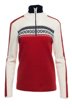 Discount Dystingen Women's Merino Wool Sweater Women Half-Zip