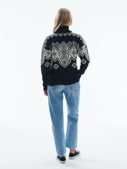 Flash Sale Falun Women's Sweater - Norwegian Wool Women Turtle-Neck