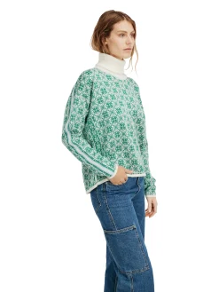 Store Firda Women's Sweater - Merino Wool Women Turtle-Neck