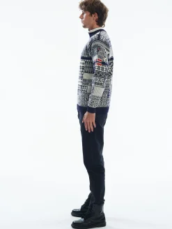 Cheap History Men's Sweater - Norwegian Wool Men Half-Zip
