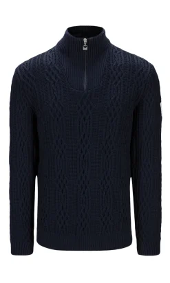 Hot Hoven Men's Knit Sweater Men Half-Zip
