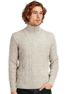 Best Sale Hoven Men's Knit Sweater Men Half-Zip