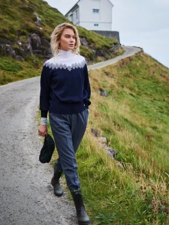 New Isfrid Women's Merino Wool Sweater Women Turtle-Neck