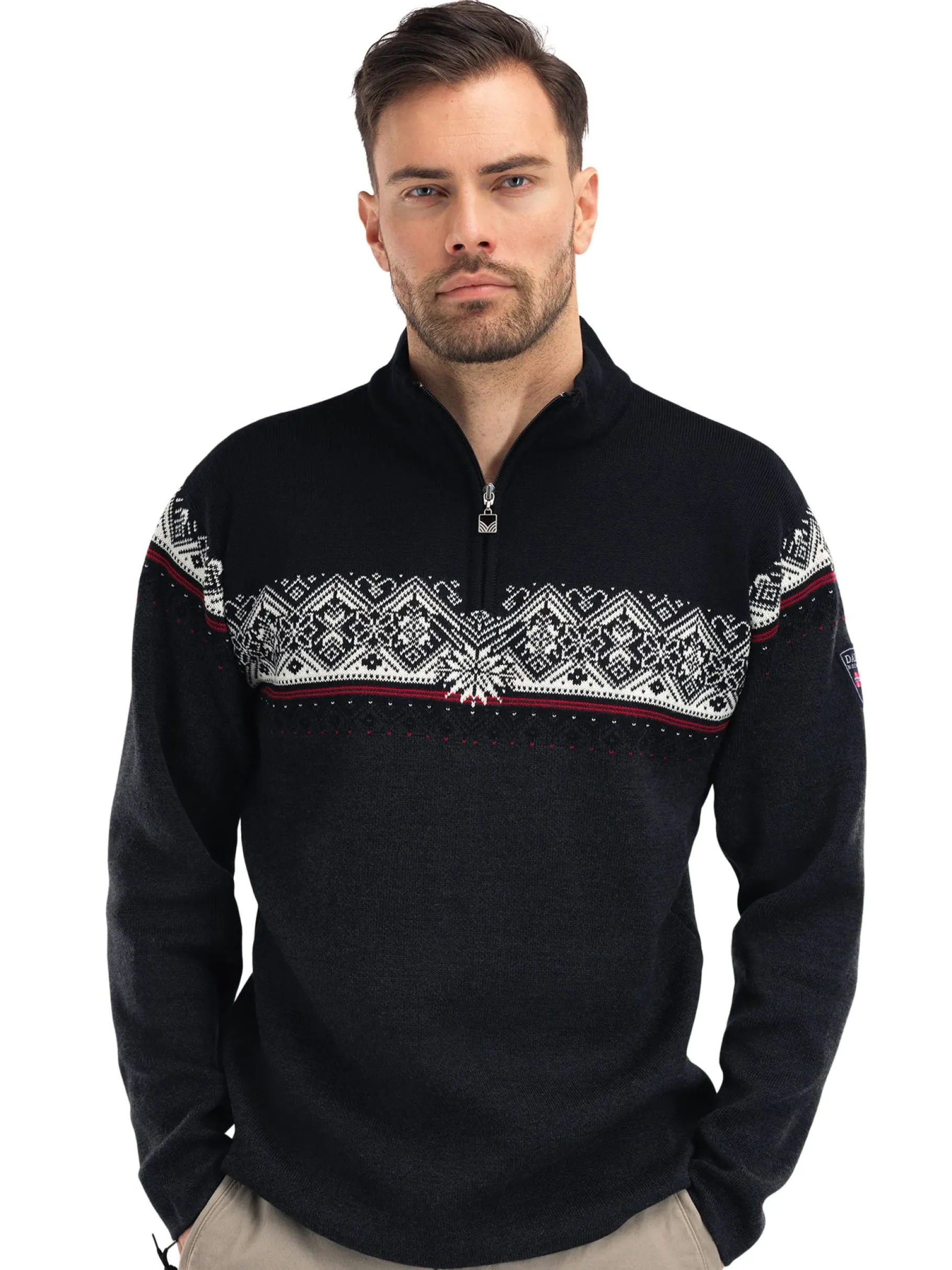 Discount Moritz Men's Sweater - Merino Wool Men Half-Zip