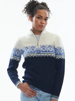 New Moritz Women's Sweater - Merino Wool Women Half-Zip