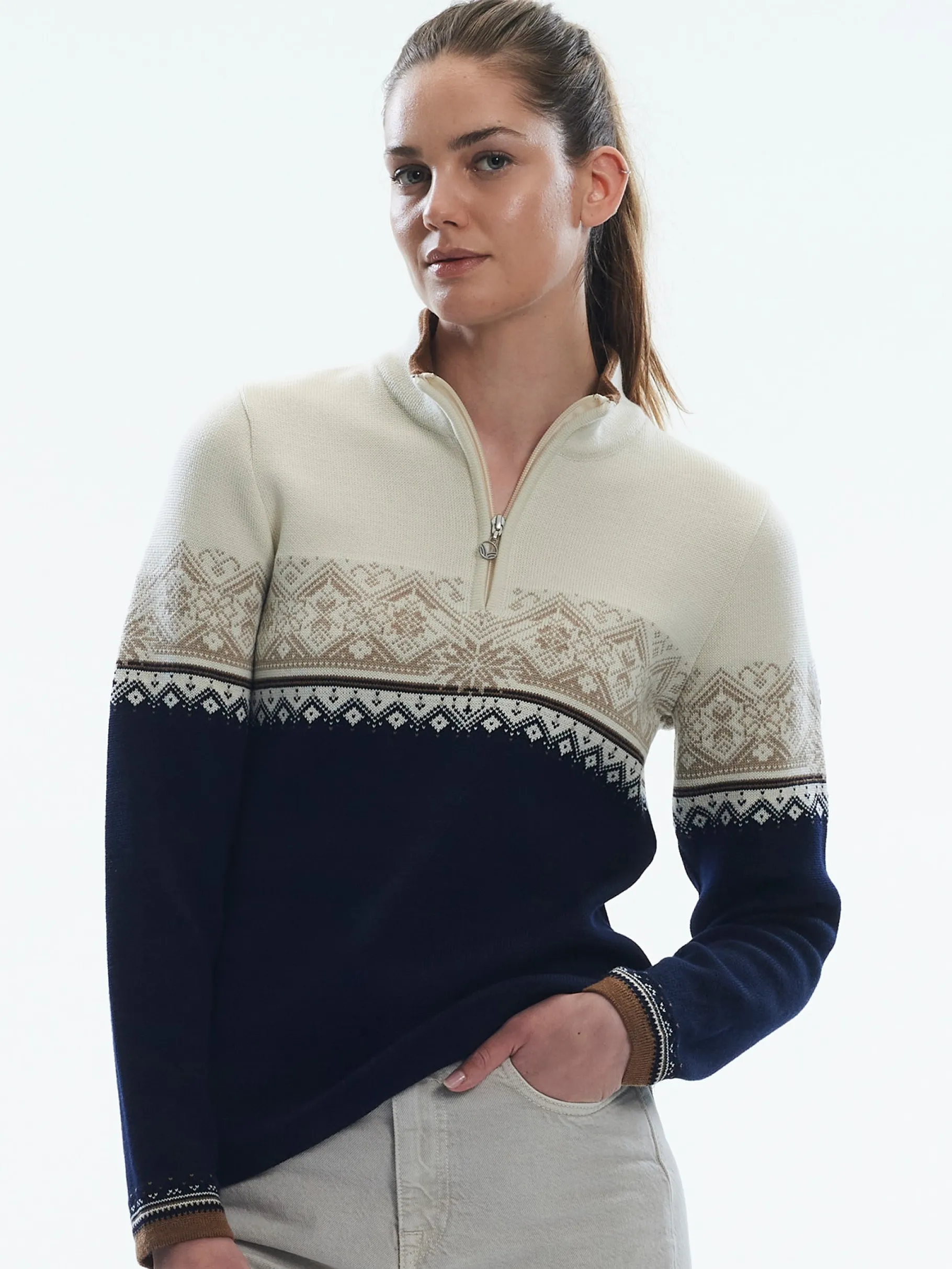 Cheap Moritz Women's Sweater - Merino Wool Women Half-Zip