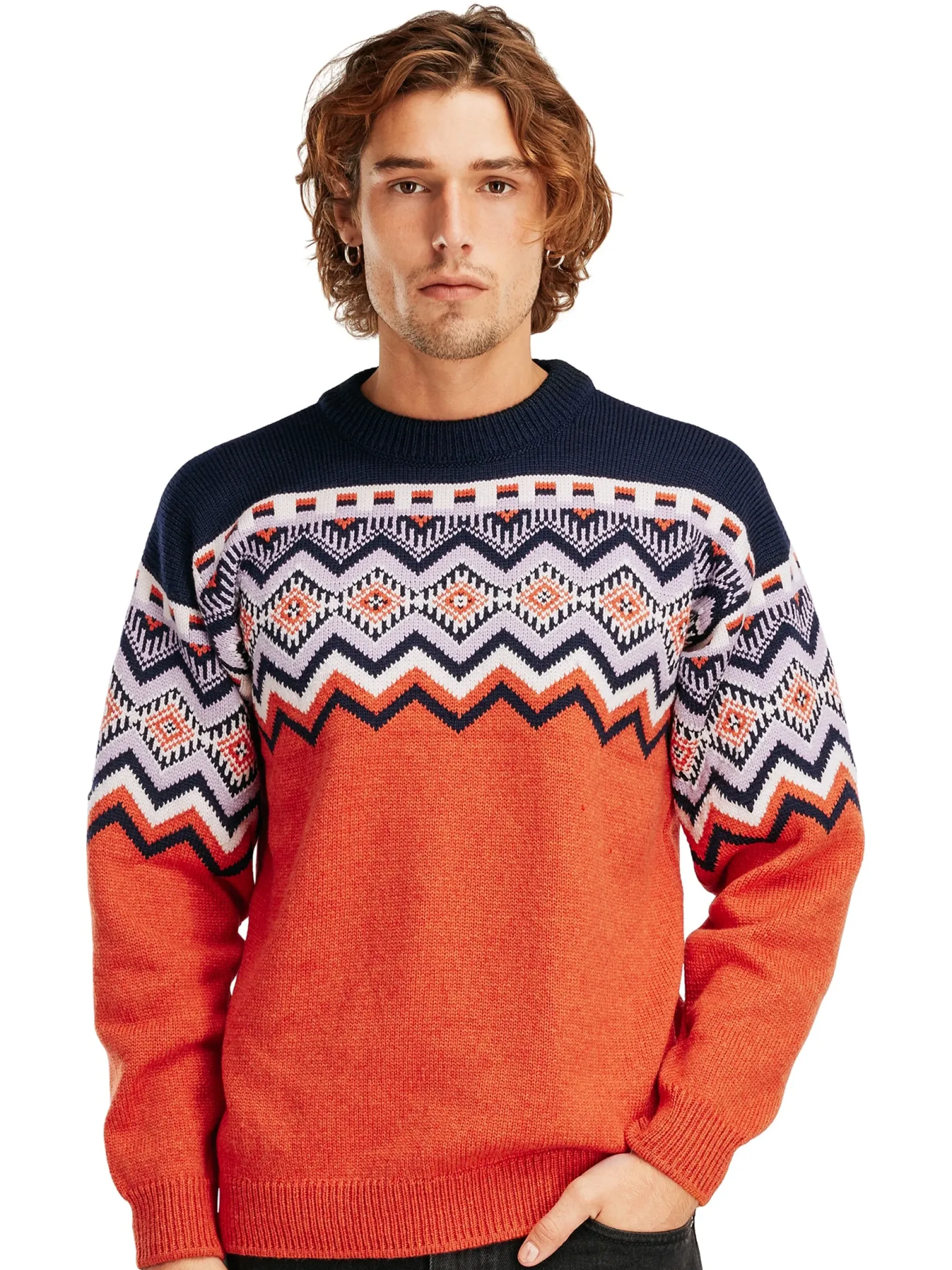 New Randaberg Men's Sweater Men Round Neck