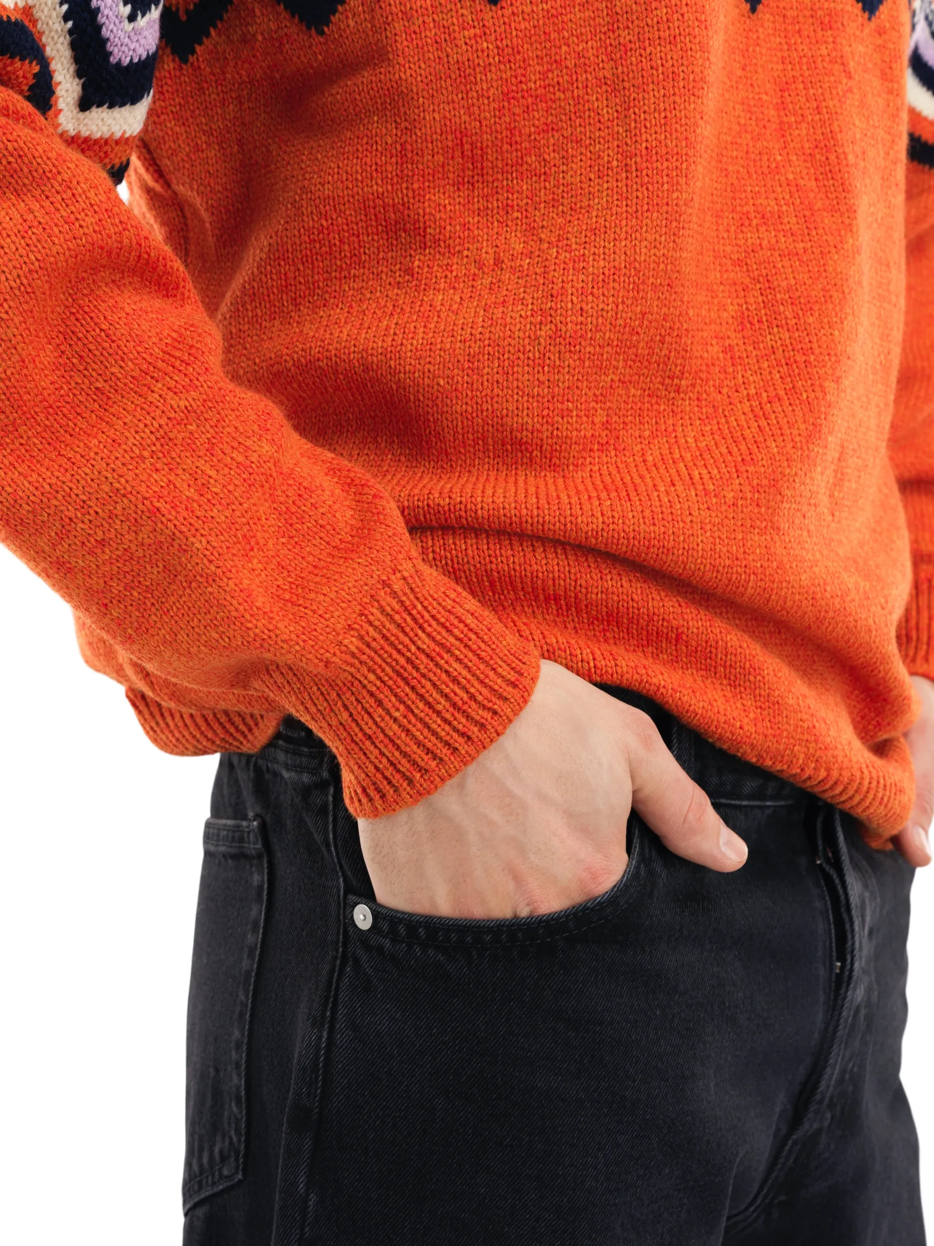 New Randaberg Men's Sweater Men Round Neck