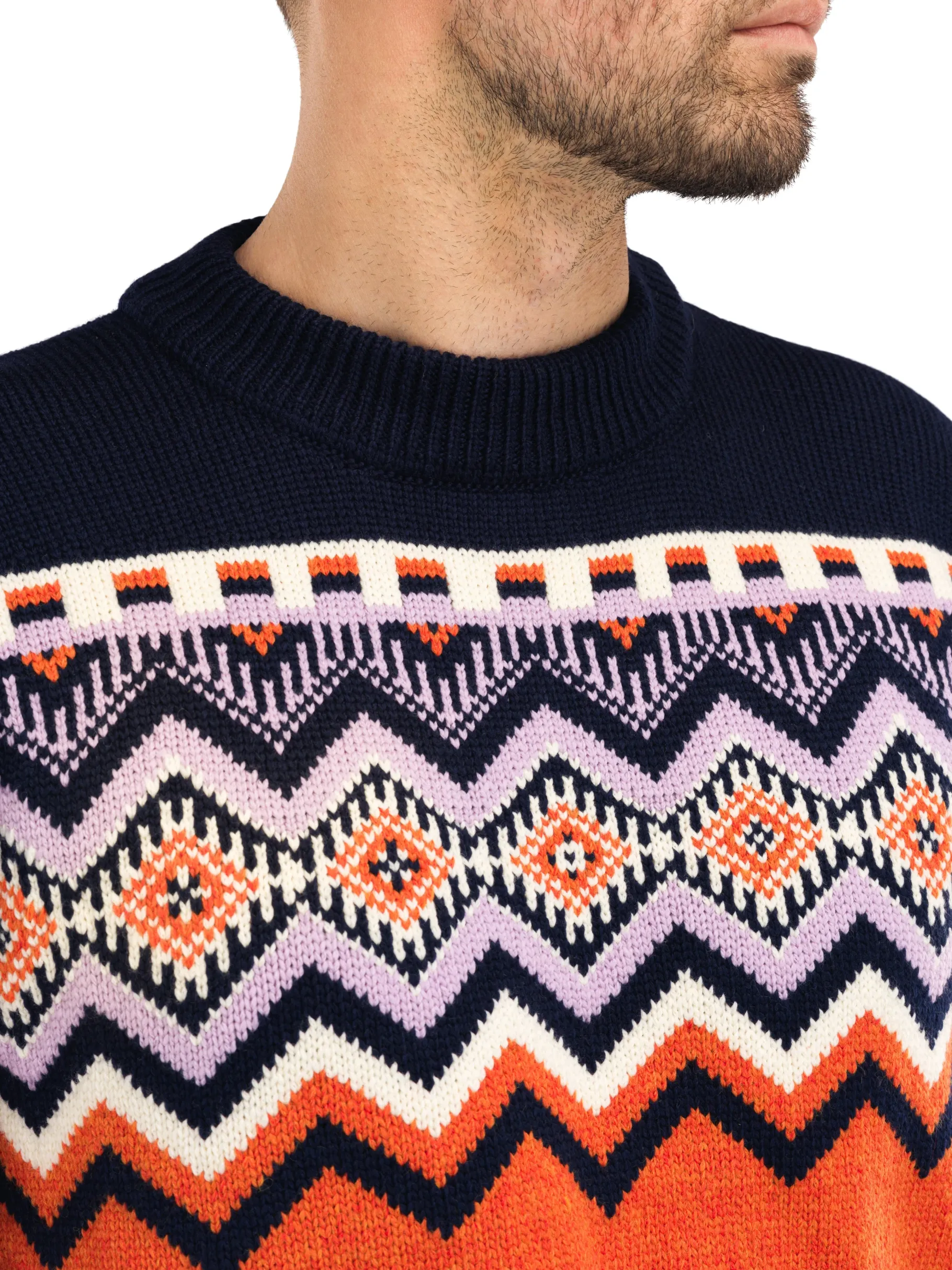 New Randaberg Men's Sweater Men Round Neck