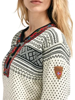 Cheap Setesdal Sweater - Norwegian Wool Women Half-Zip