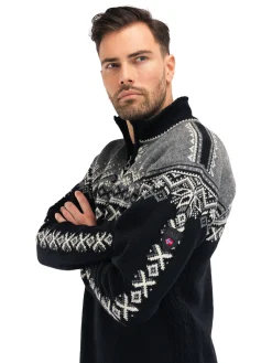 Outlet 140Th Anniversary Men's Sweater - Norwegian Wool Men Half-Zip