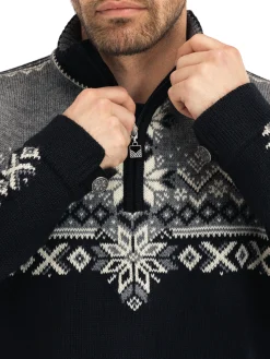 Outlet 140Th Anniversary Men's Sweater - Norwegian Wool Men Half-Zip