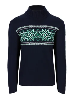 Clearance Tindefjell Men's Sweater - Merino Men Turtle-Neck
