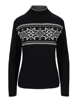 Outlet Tindefjell Women's Sweater - Merino Women Turtle-Neck