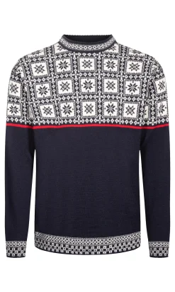 Flash Sale Tyssoy Men's Sweater - Norwegian Wool Men Round Neck