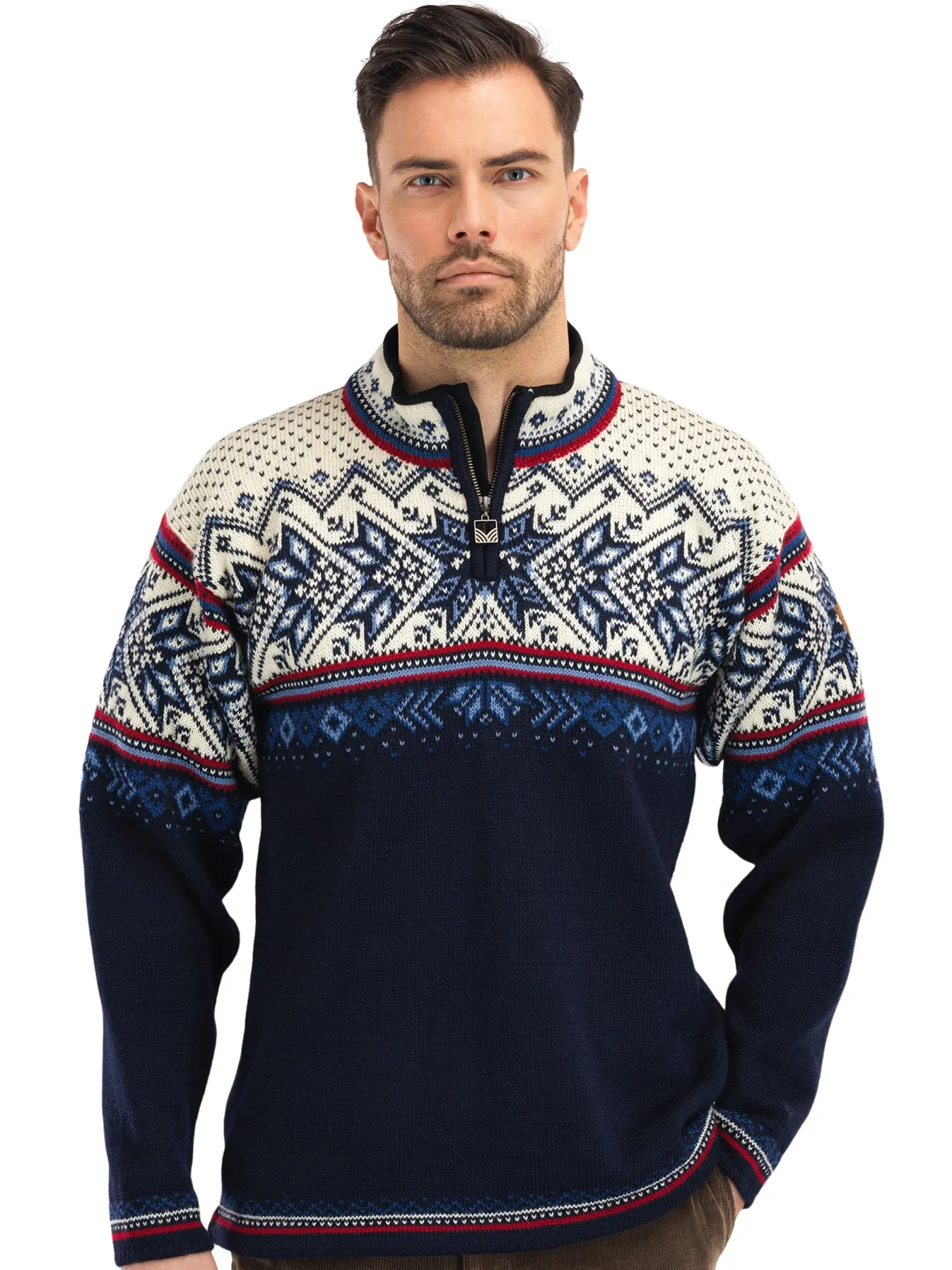 Outlet Vail Men's Sweater - Norwegian Wool Men Half-Zip