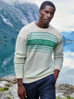 Best Sale Valloy Men's Wool Sweater Men Round Neck