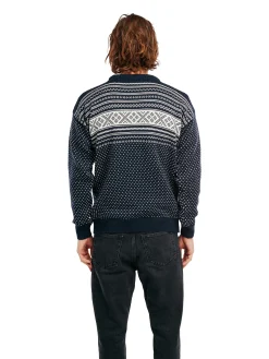 New Valloy Men's Wool Sweater Men Round Neck