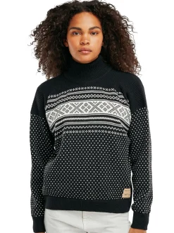 Discount Valloy Women's Wool Sweater Women Turtle-Neck
