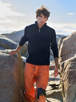 Flash Sale Vegvisir Men's Sweater - Norwegian Wool Men Half-Zip