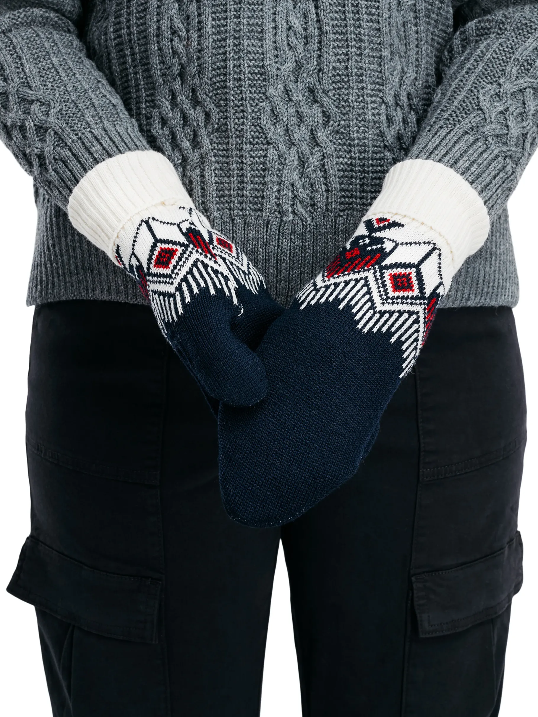Fashion Vilja Unisex Merino Wool Mittens Women Mittens