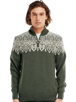 Discount Winterland Men's Merino Wool Sweater Men Half-Zip
